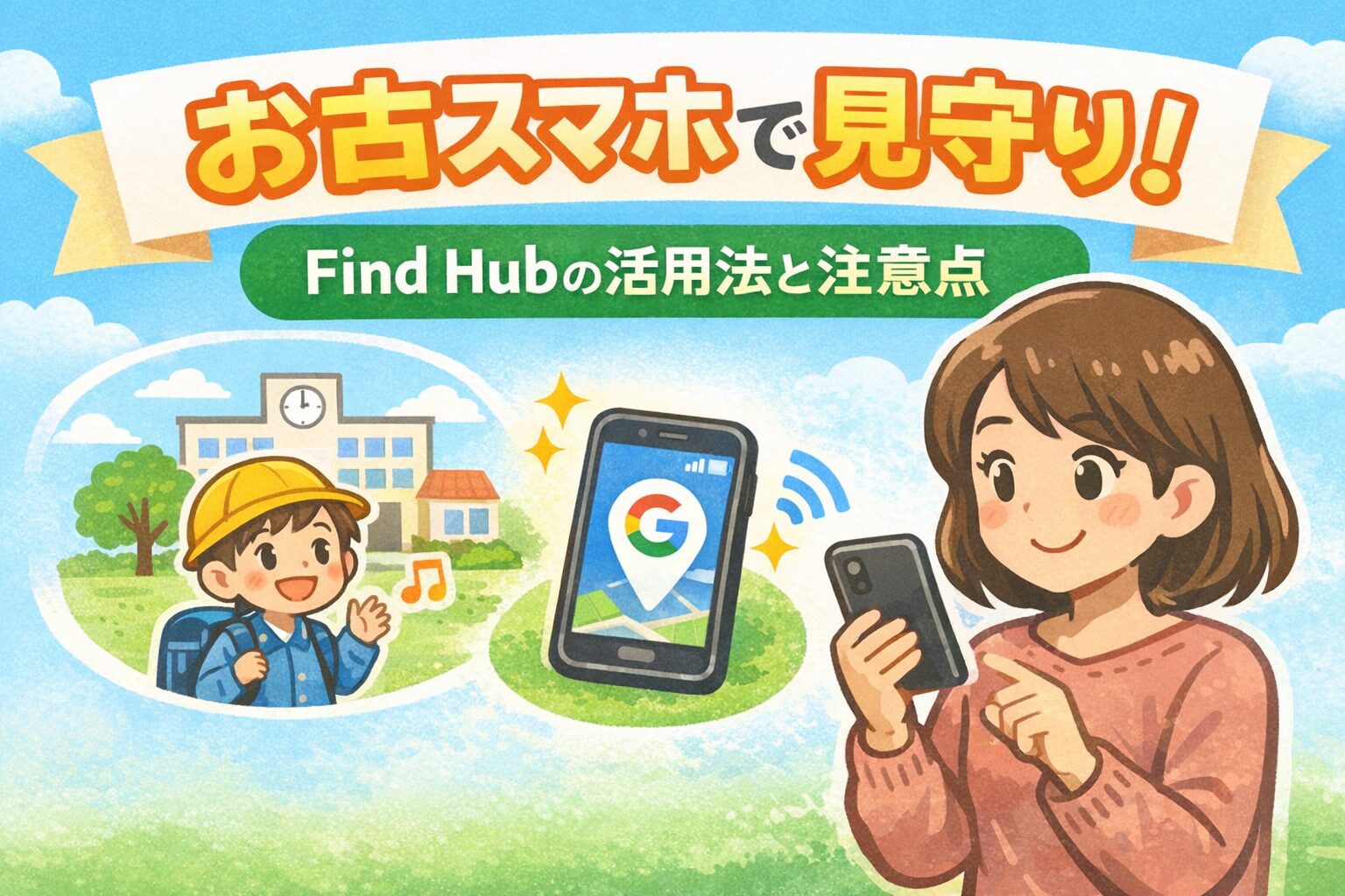 お古スマホがGPSに！Find Hubで子どもの見守りが無料でできる方法と注意点